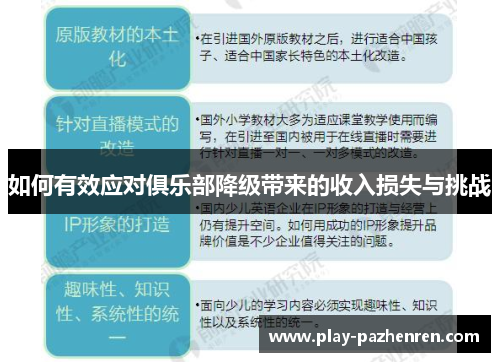 如何有效应对俱乐部降级带来的收入损失与挑战 如何有效应对俱乐部降级带来的收入损失与挑战